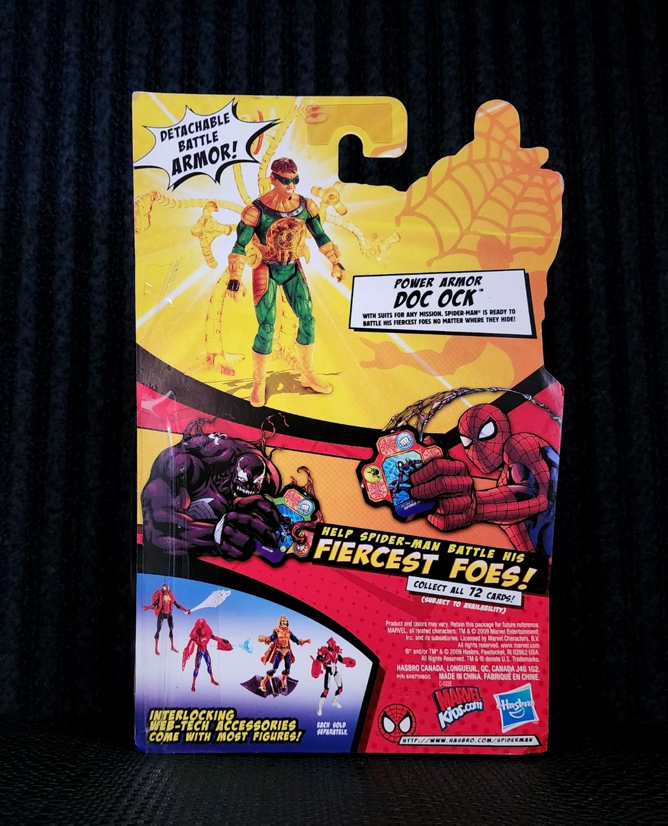 Spider-Man Power Armor Doctor Octopus Figure + Fiercest Foes Cards (2009) Hasbro