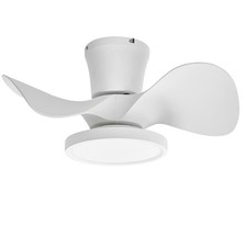 Quiet Ceiling Fan with LED Light 22 inch Large Air Volume Remote Control for ...