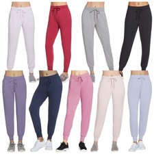 Skechers Ladies Skechluxe Restful Jogger Sweat Pant Lounge Gym Yoga Bottoms