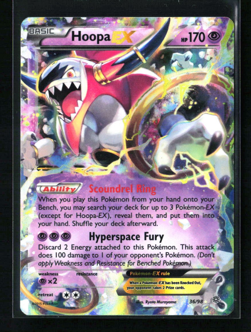 Hoopa EX Holo Ultra Rare XY - Ancient Origins 36/98 HP