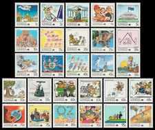 Australia Scott 1053-1078 (1988) Mint NH VF Complete Set, CV $28.50 M