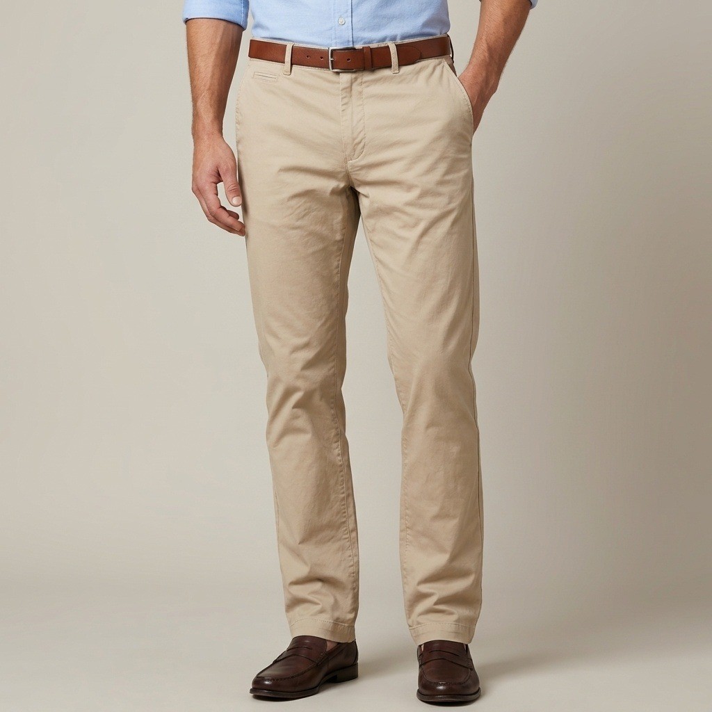 Lacoste Mens Slim Fit Chino Pants Macaroon Beige Cotton Stretch HH2739 US 33 NEW