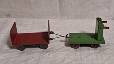 Zabawka blaszana Zabawka awaryjna 1946 / 1948 Blacha Wagon peronowy, Wagon bagażowy