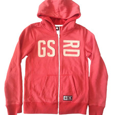 G-STAR RAW WOMEN'S BLAKE HOODED VEST ZIP HOODIE SWEATSHIRT SMALL