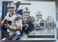 Panini 2021 Impeccable Canvas Creations Josh Allen Bills 5/25 Auto Gem Mint?