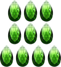 K9 Crystal Pendants Teardrop Beads, 10 Pack 38Mm Chandelier Prisms Parts Hanging