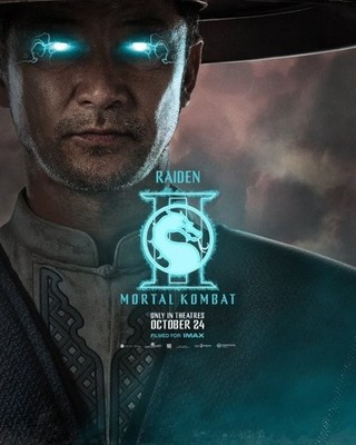 Mortal Kombat 2 film poster (Raiden) - glossy A4 print