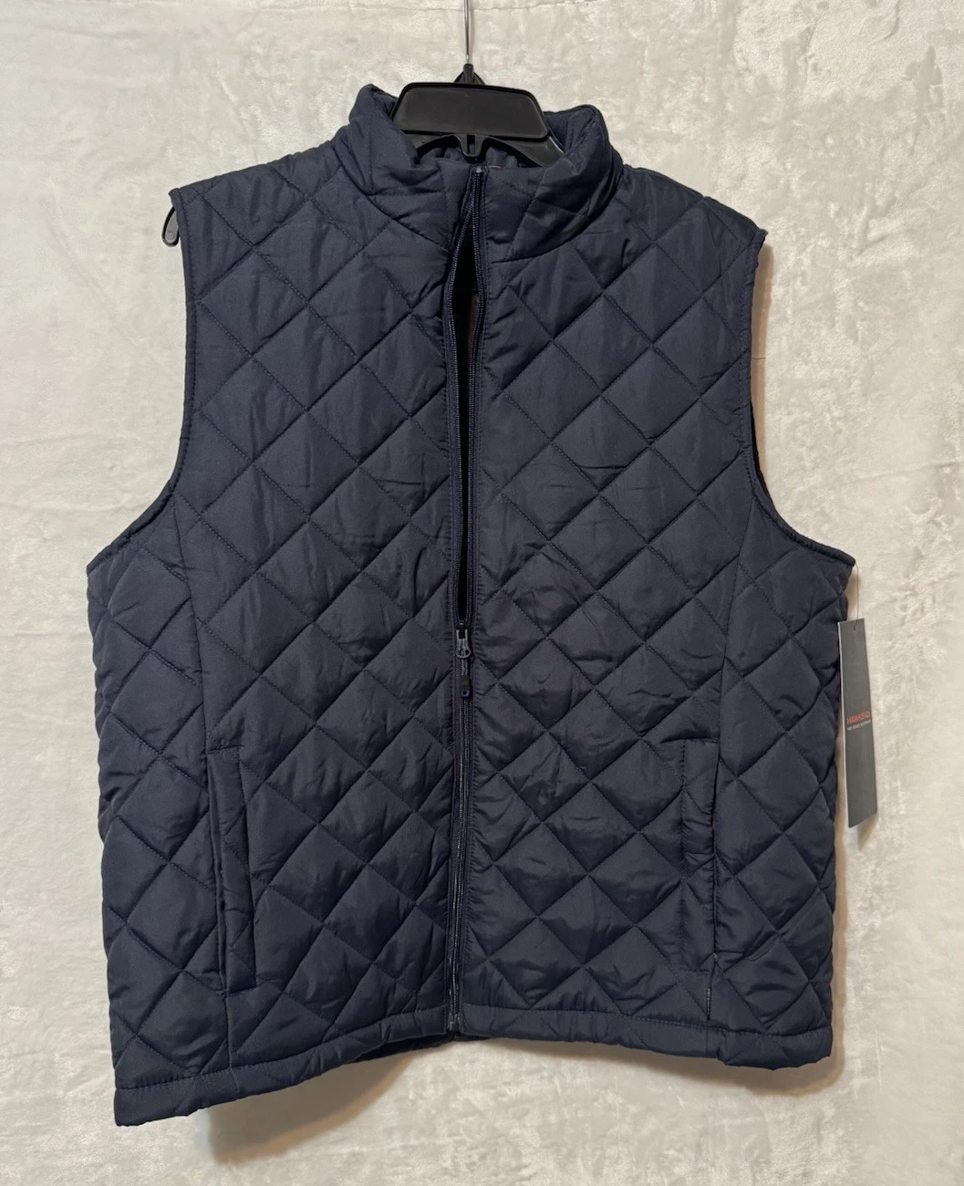 NWT Hawke & Co Vest Mens L Navy Quilted Performance Outfitter Puffer Jacket New