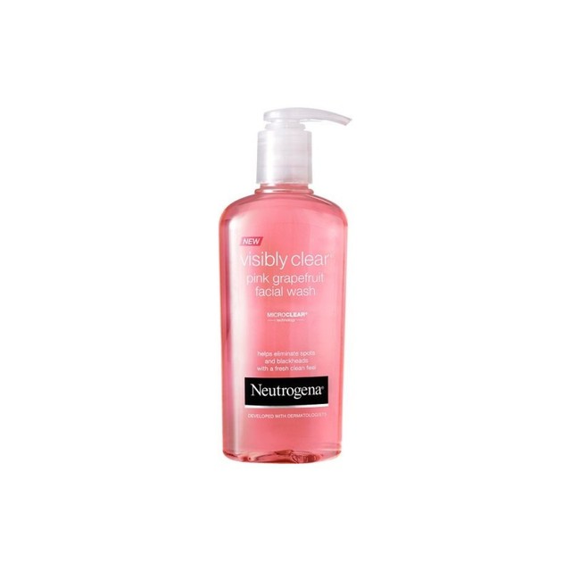visibly clear pink grapefruit facial wash