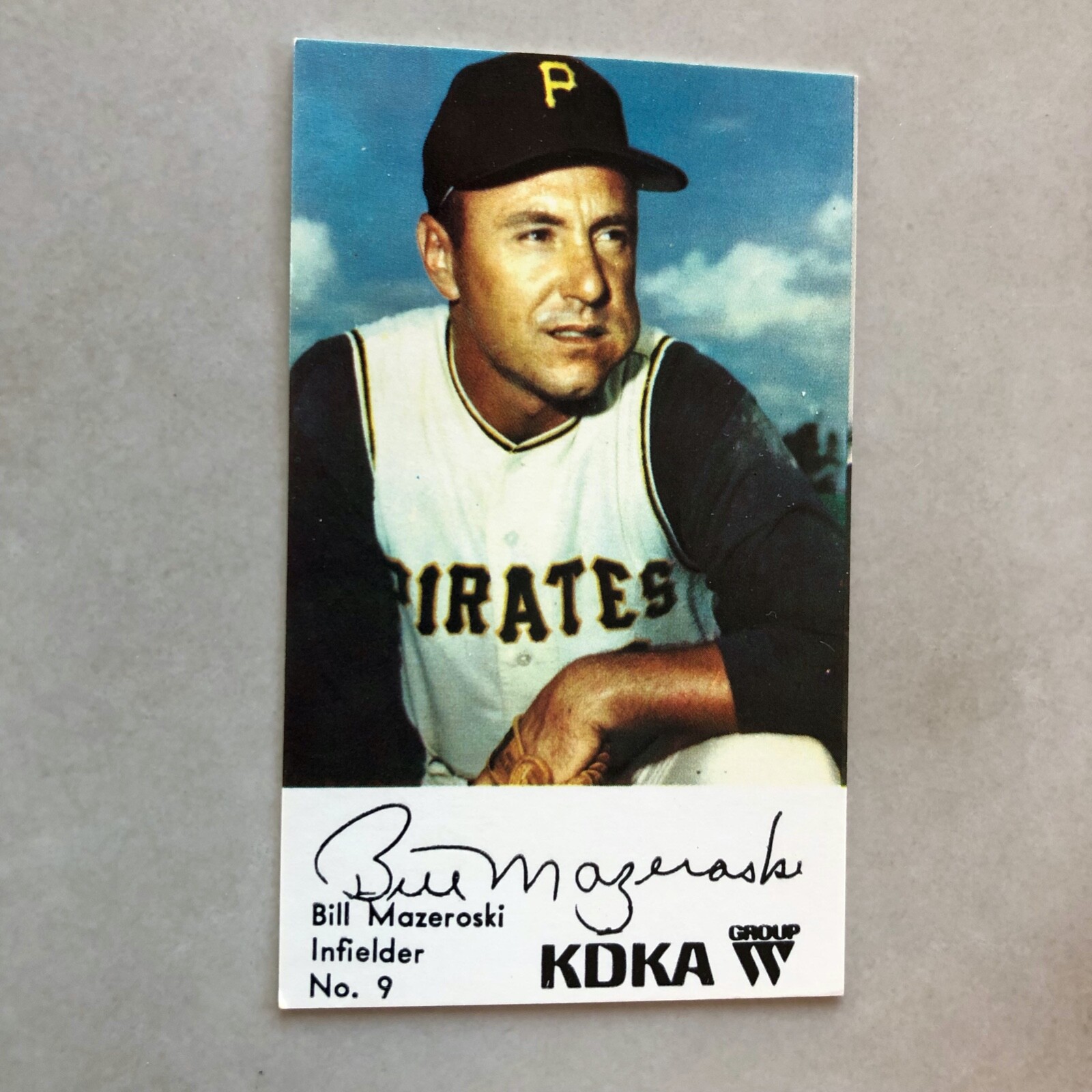 Bill Mazeroski #9 Baseball Cards 1968 KDKA Pittsburgh Pirates trading card — raw and PSA graded price guide