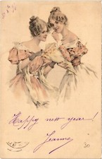 CPA AK Beautiful Ladies ARTIST SIGNED (138716...