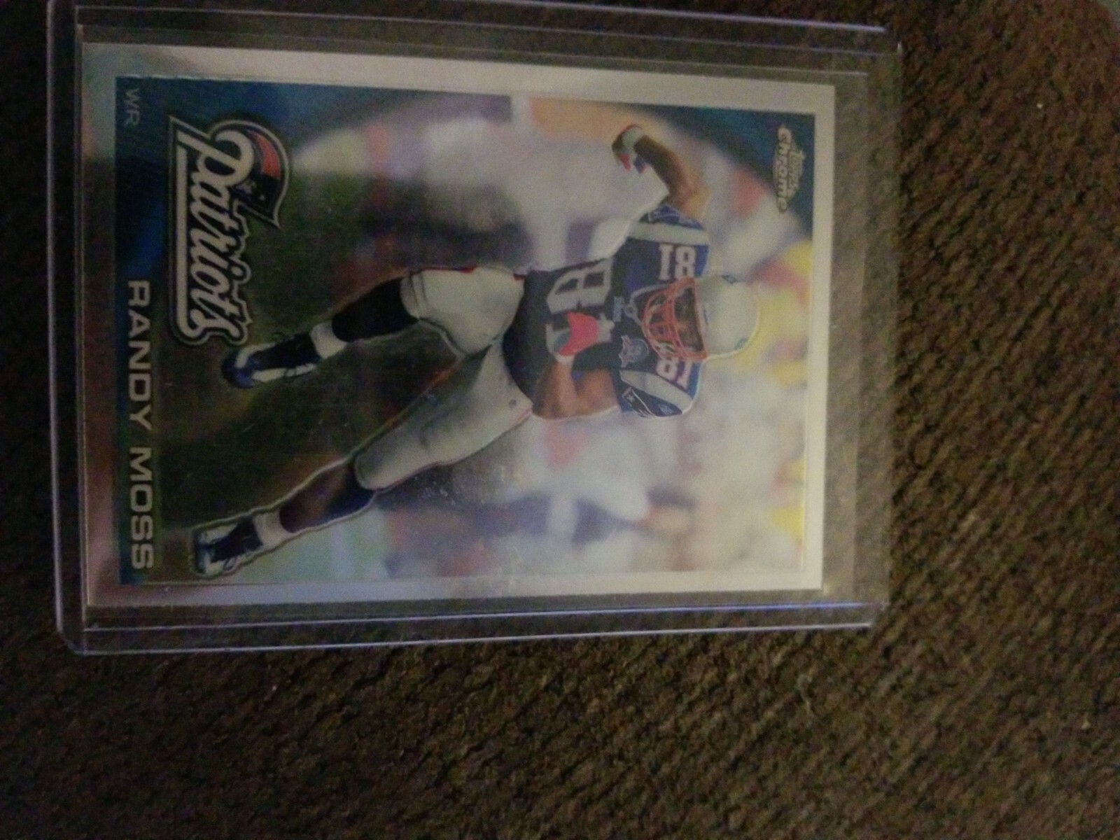 Mint perfect 2010 Topps Chrome XFractor Randy Moss New England Patriots & Bonus
