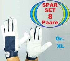 8 x BluePort Arbeitshandschuhe Segelhandschuhe XL (10) Leder Stretch Handschuhe