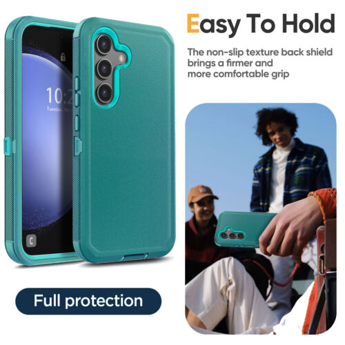 Für Samsung Galaxy S23 FE Robuste Handyhülle Stoßfest Cover Hartglas - Bild 65 von 81