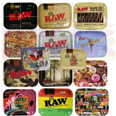 Offizielles Original RAW großes rollendes Räucherrollen-Tablett 15 verschiedene Designs kostenlos PP