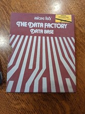 Vintage 1984 Apple IIe Database Software "The Data Factory" by Micro Lab NOS
