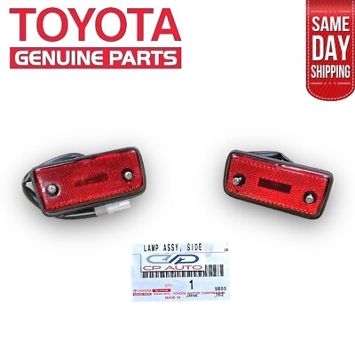 91 - 97 TOYOTA LAND CRUISER FZJ80 FJ80 REAR SIDE MARKER LIGHT SET OEM NEW
