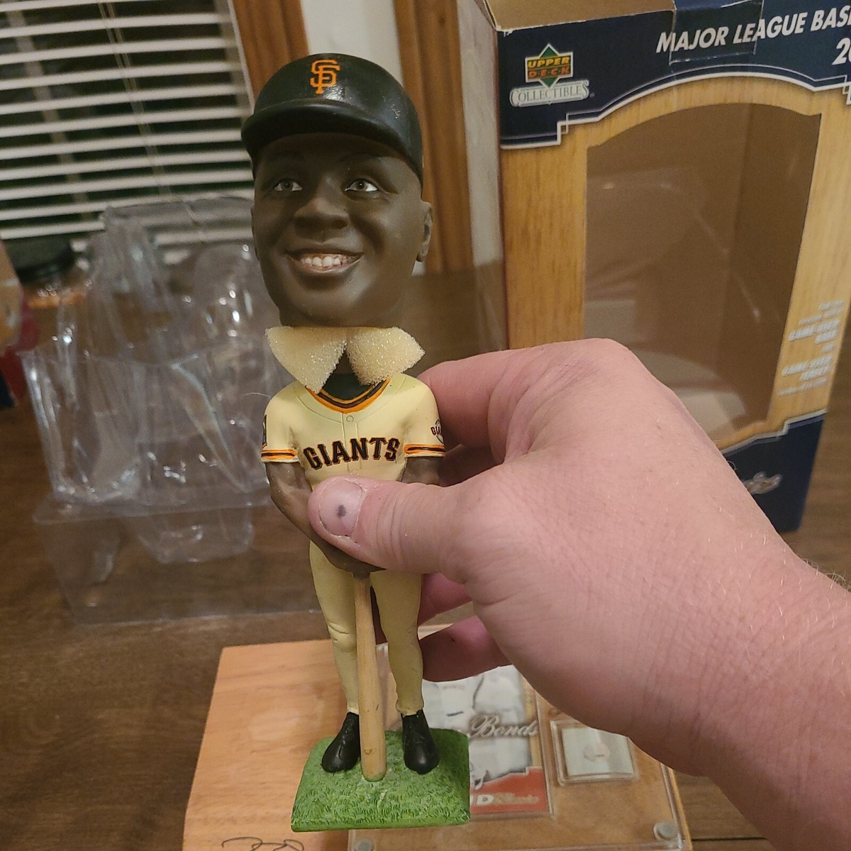 スポーツ 2003 UpperDeckClassic Barry Bonds Figure Nice 2003 Upper Deck Collectibles Barry Bonds Bobblehead With Game