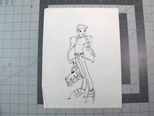 vtg 1990s rap hip hop -  Original art Joe Buck comic art character concept v4