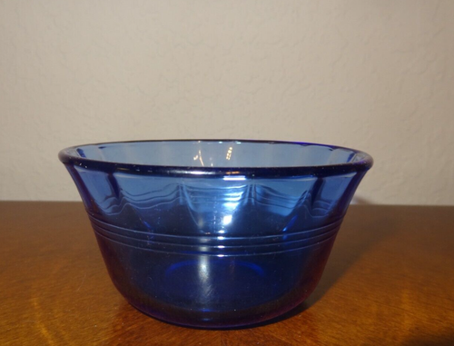 Pyrex 463 Cobalt Blue Custard Cup 6 oz 175mL Scalloped | eBay