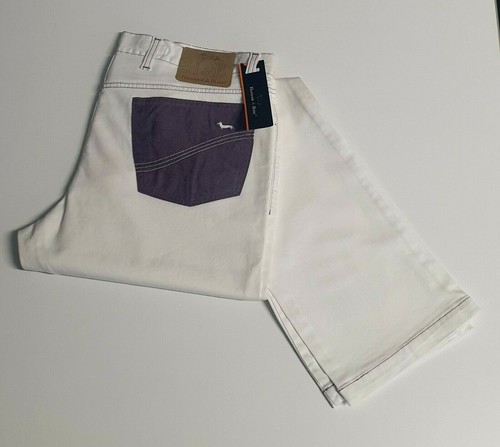 Harmont \u0026 Blaine w103851287 Pant Man Cotton White -56% opportunity | eBay