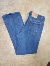 Vintage Levis 517 20517-0217 Orange Tab Denim Jeans Mens 40x34 USA