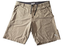 Da Hui Hybrid Board Shorts Men's 40 Brown Swim Surf Beach Quick-Dry Stretch