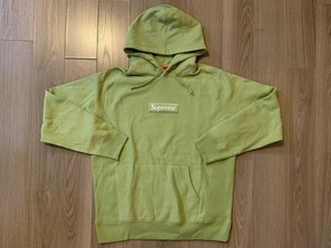 supreme box logo hoodie lime green