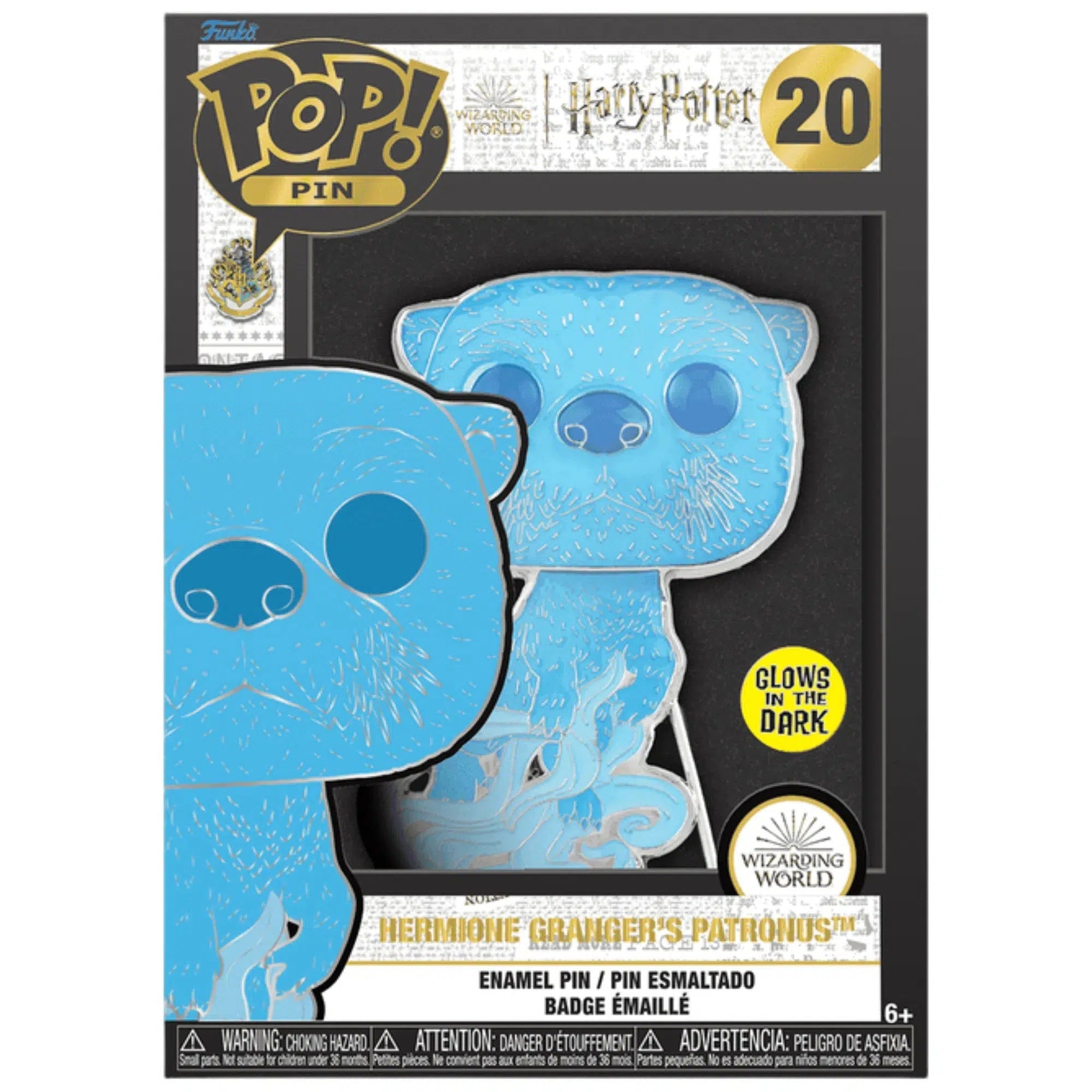 Hermione Granger Otter Patronus Glow in the Dark Harry Potter Pin Badge