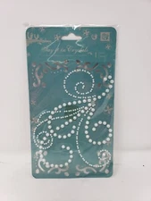 Prima Marketing Inc. Say it in Crystals Faux White Adhesive  Pearl SIIP SWIRL
