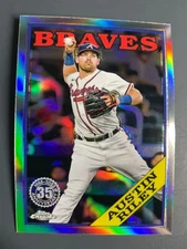 2023 Topps Chrome #88BC-3 88 Austin Riley 1988 Topps Chrome Refractor Braves (B)