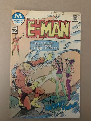 E-Man #2 FN The Entrophy Twins 2nd App of E-man & Nova Kane Modern Comics 1977