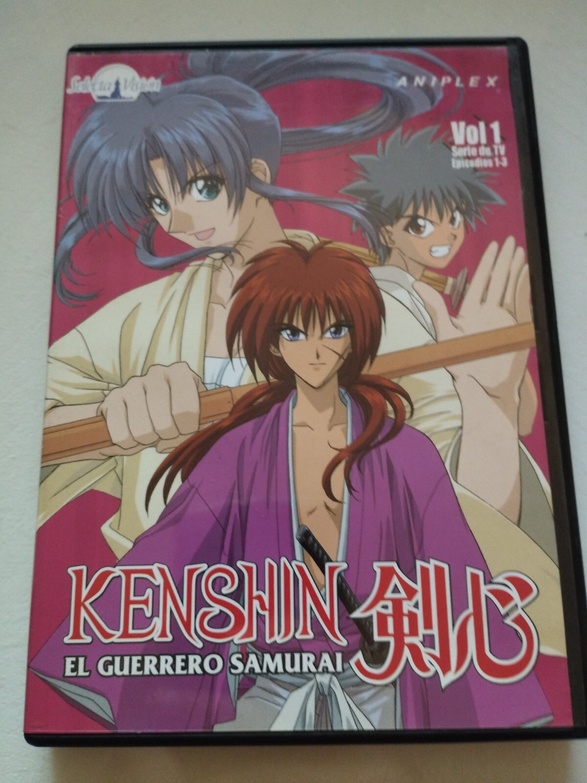 Kenshin the Samurai Warrior Vol 1 Episodes 1-3 - DVD Spanish Japanese Region 2