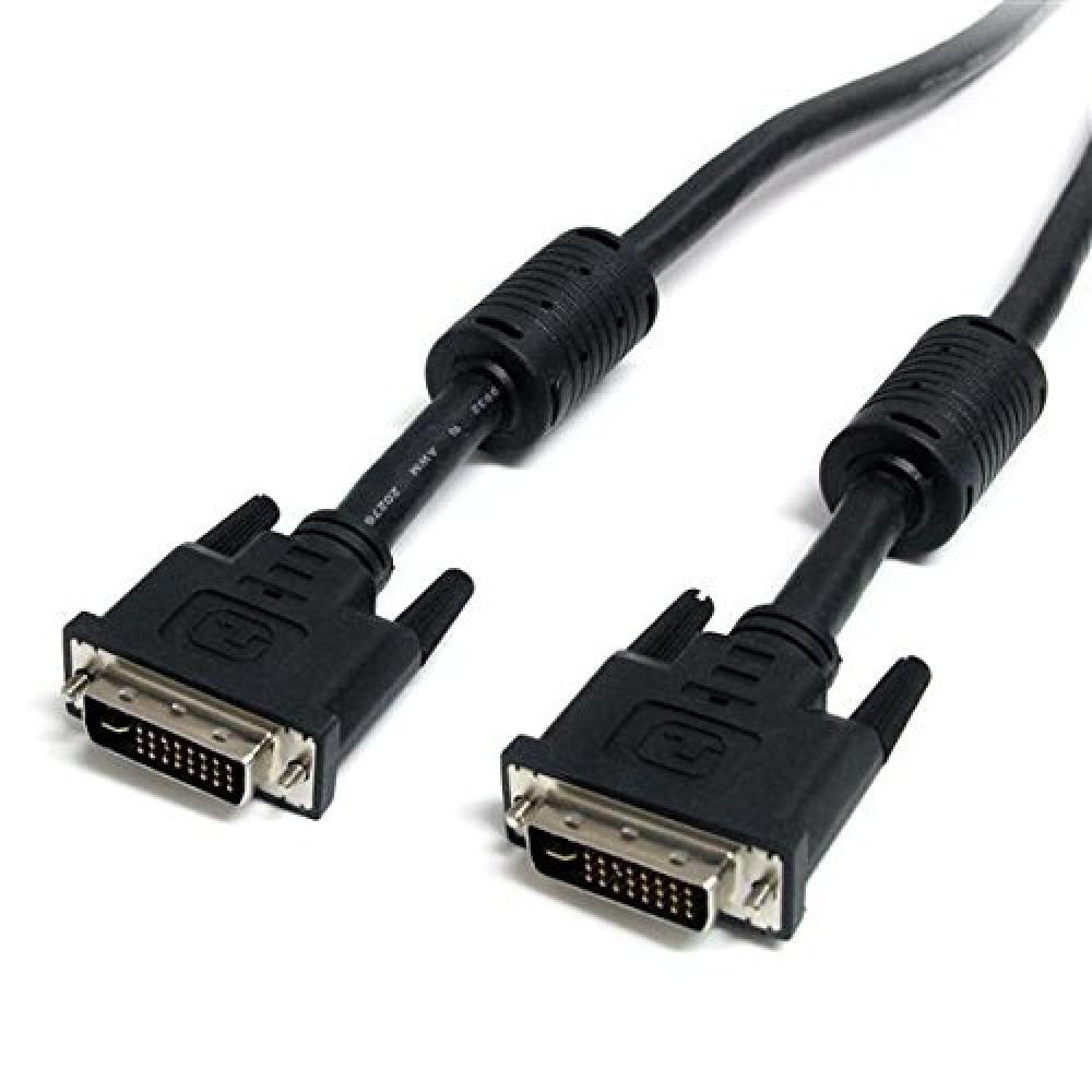 (TG. 15 ft/4.5 m) StarTech.com 15ft DVI-I cavo DVI 4,6 m Nero - NUOVO
