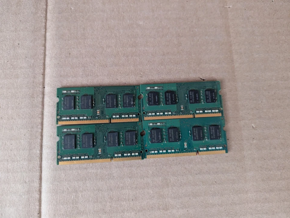 4X SAMSUNG 4GB PC3L-12800S DDR3 1600MHZ LAPTOP MEMORY M471B5173CB0-YK0 N6-4(6) - Image 2 of 3