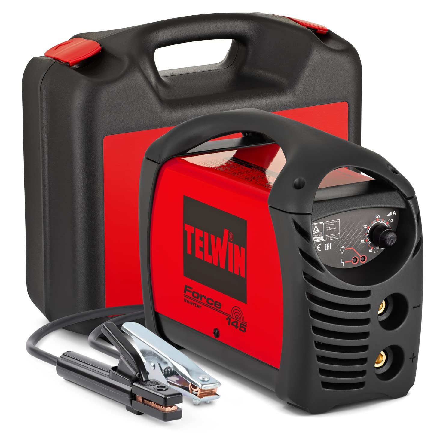 TELWIN Poste de soudage 130A rouge pour assembler acier et inox