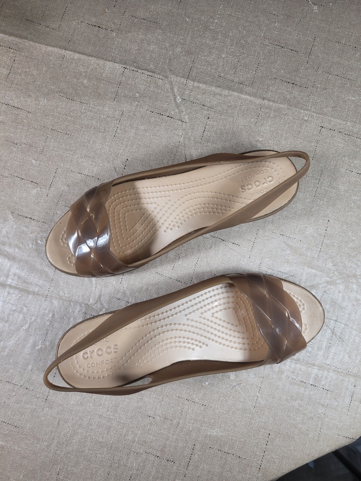 CROCS Isabella Slingback Wedge Comfort Sandal 204774 Women's size 8 Open Toe | eBay