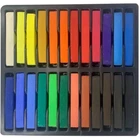 Artist's Soft Dry Pastels Box Set of 24 Colours Drawing Square Chalk Art & Craft