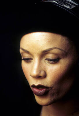 Vanessa Williams recording Freedom in the studio New York February - Old Photo 7