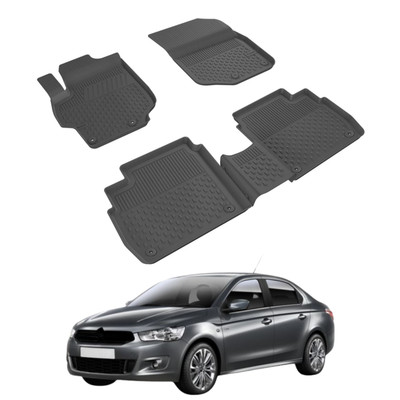 Floor Mats for Citroen C-Elysee 2012-2025 | Premium Floor Mat Black 
