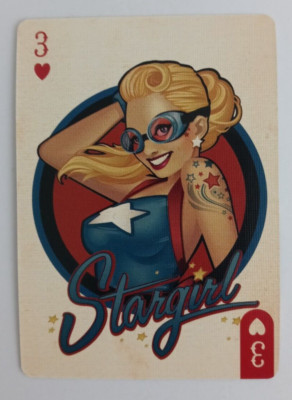Aquarius DC Bombshells Playing Card Stargirl 3 Hearts
