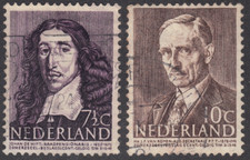 1947 Netherlands SC# B177-B178 - Johan de Witt - 2 Different Stamps - Used
