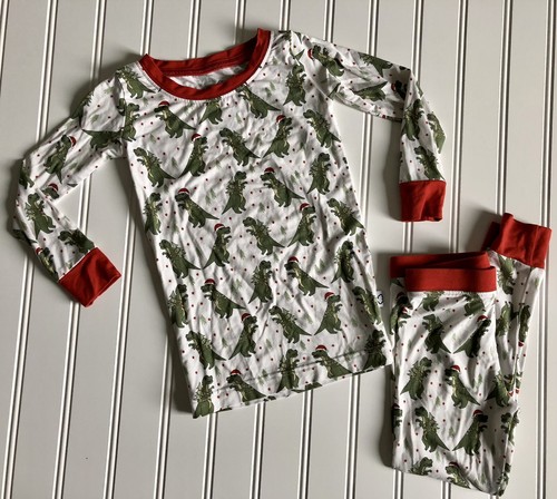 Baby Toddler 18-24M 2 Piece Set Bamboo Santasaurus Dream Set Dream Big Little Co