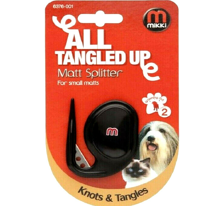 MIKKI MATT SPLITTER : Dog Cat Animal Cuts Matts Knots Tangles bp Grooming Blade