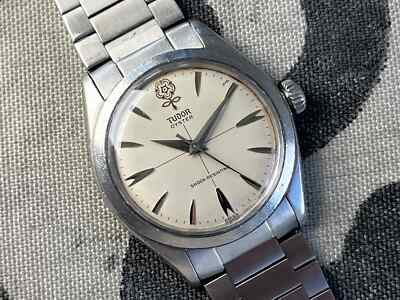 Vintage 1960 Tudor Big Rose Oyster Ref 7934 Serviced 34mm