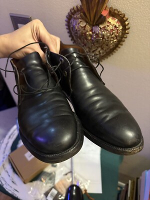 Salvatore Ferragamo Black Leather Chukka Boots Italy Mens US  display picture 1