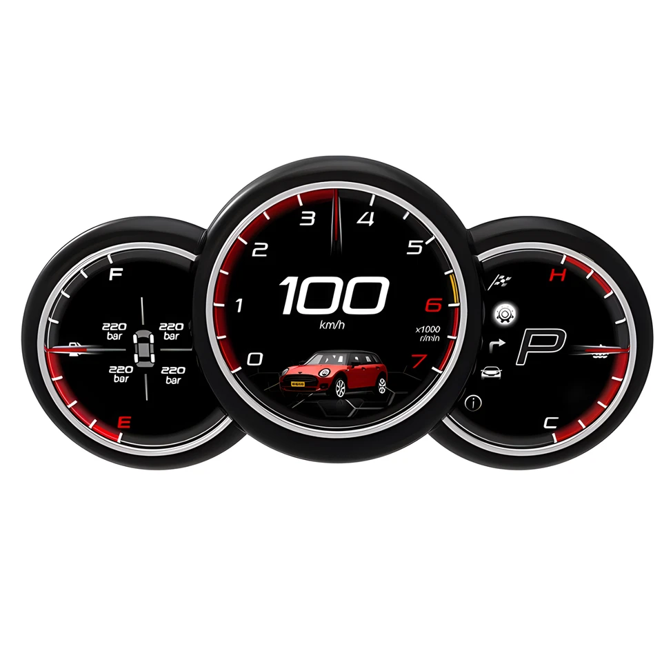 Cuadro de instrumentos digital velocímetro para BMW MINI Cooper R55 R56 R57 2004-2013 Foto 3 de 4