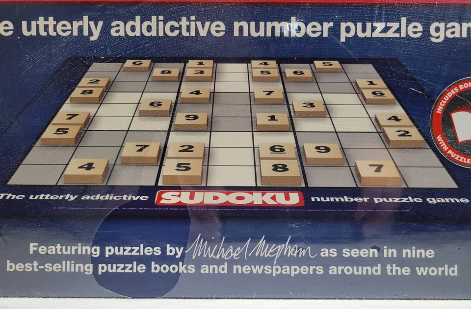 SUDOKU Board Game by Imagination 2005, Some Holes In Plastic Seal, New - Image 4 of 4