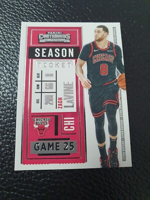 2020-21 PANINI-CONTENDERS BASKETBALL Zach Lavine NBA Season Ticket Chicago Bulls