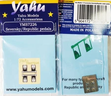 Yahu 1/72 Seversky/Republic Rudder Pedals for Special Hobby kits